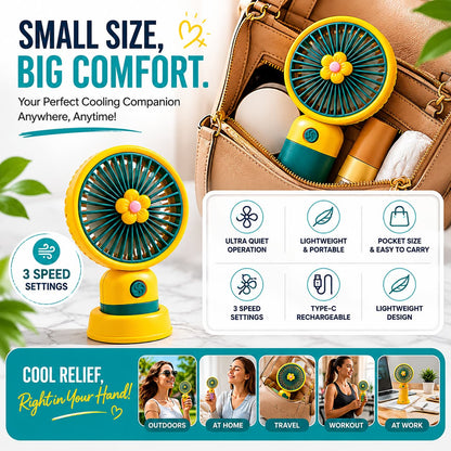Portable Rechargeable Cooling Fan – No More Sweating in Summer