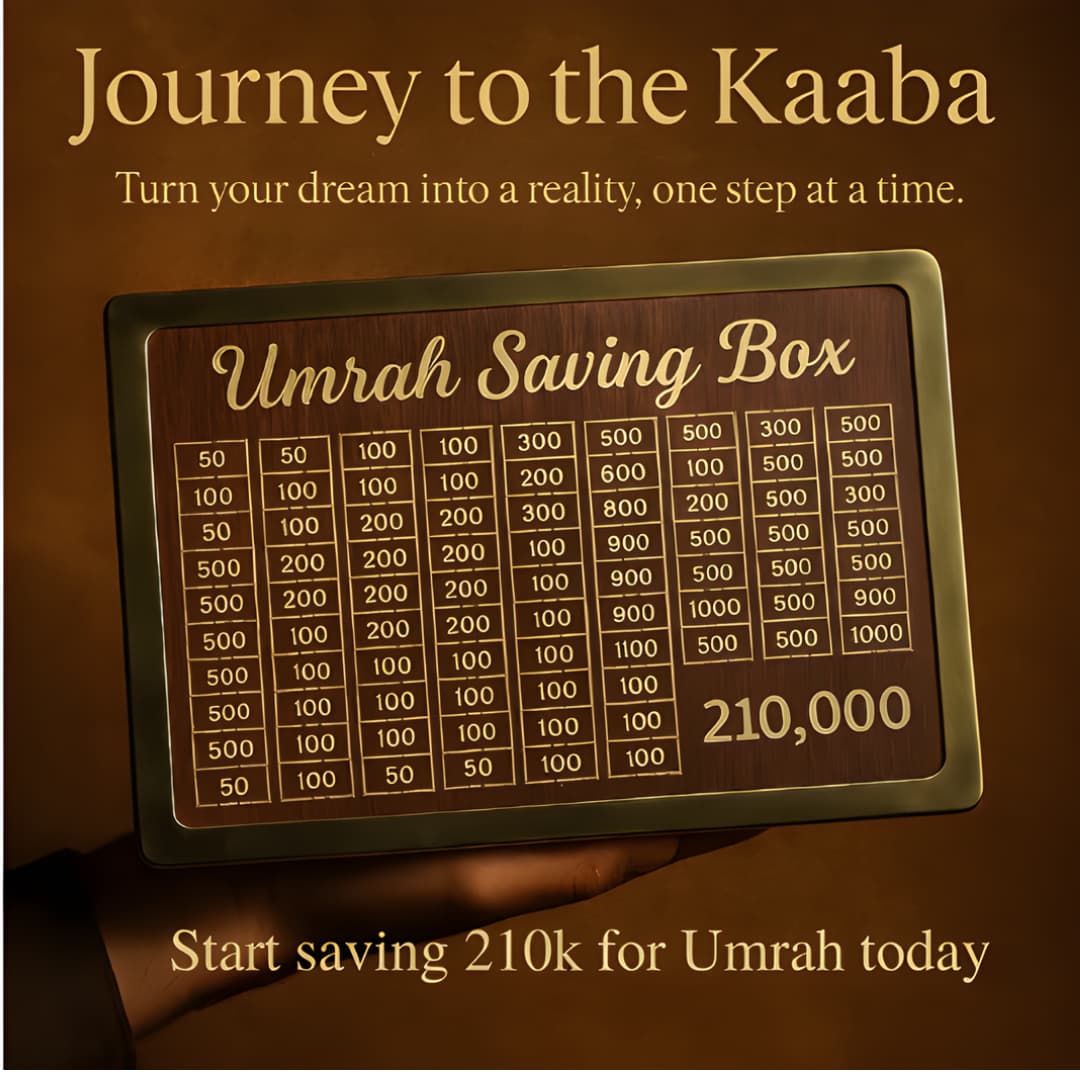 Umrah Saving Box 210K – Goal-Based Islamic Savings Planner