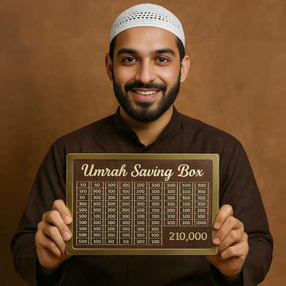 Umrah Saving Box 210K – Goal-Based Islamic Savings Planner