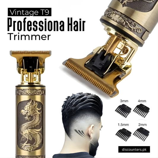 Vintage T9 Trimmer – Professional Cordless Beard & Hair Clipper